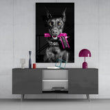 Doberman Glass Wall Art || Designer's Collection