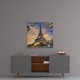 Eiffel Tower Glass Wall Art