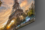 Eiffel Tower Glass Wall Art