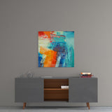 Abstract Glass Wall Art