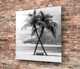 Palm Trees Glass Wall Art