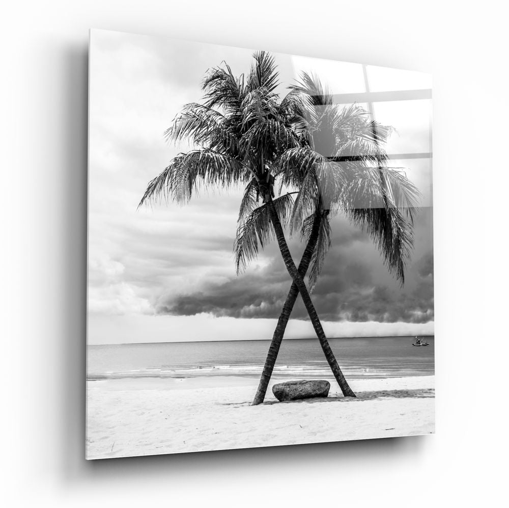 Palm Trees Glass Wall Art