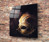 Prom Mask Glass Wall Art