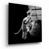 Lion Glass Wall Art