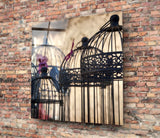 Bird Cage Glass Wall Art