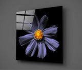 Purple Flower Glass Wall Art