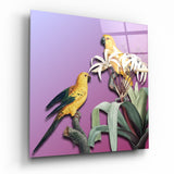 Parrot Glass Wall Art