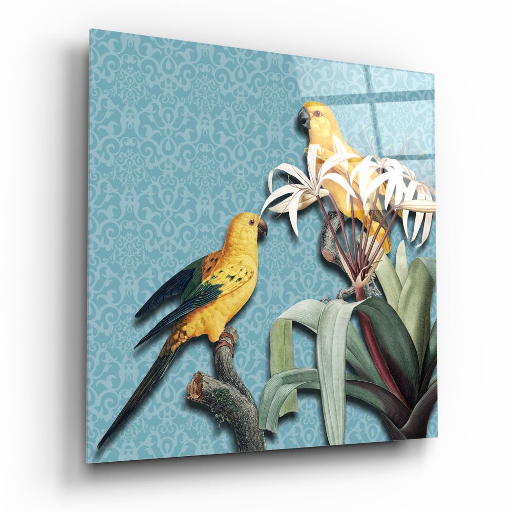 Parrot Glass Wall Art