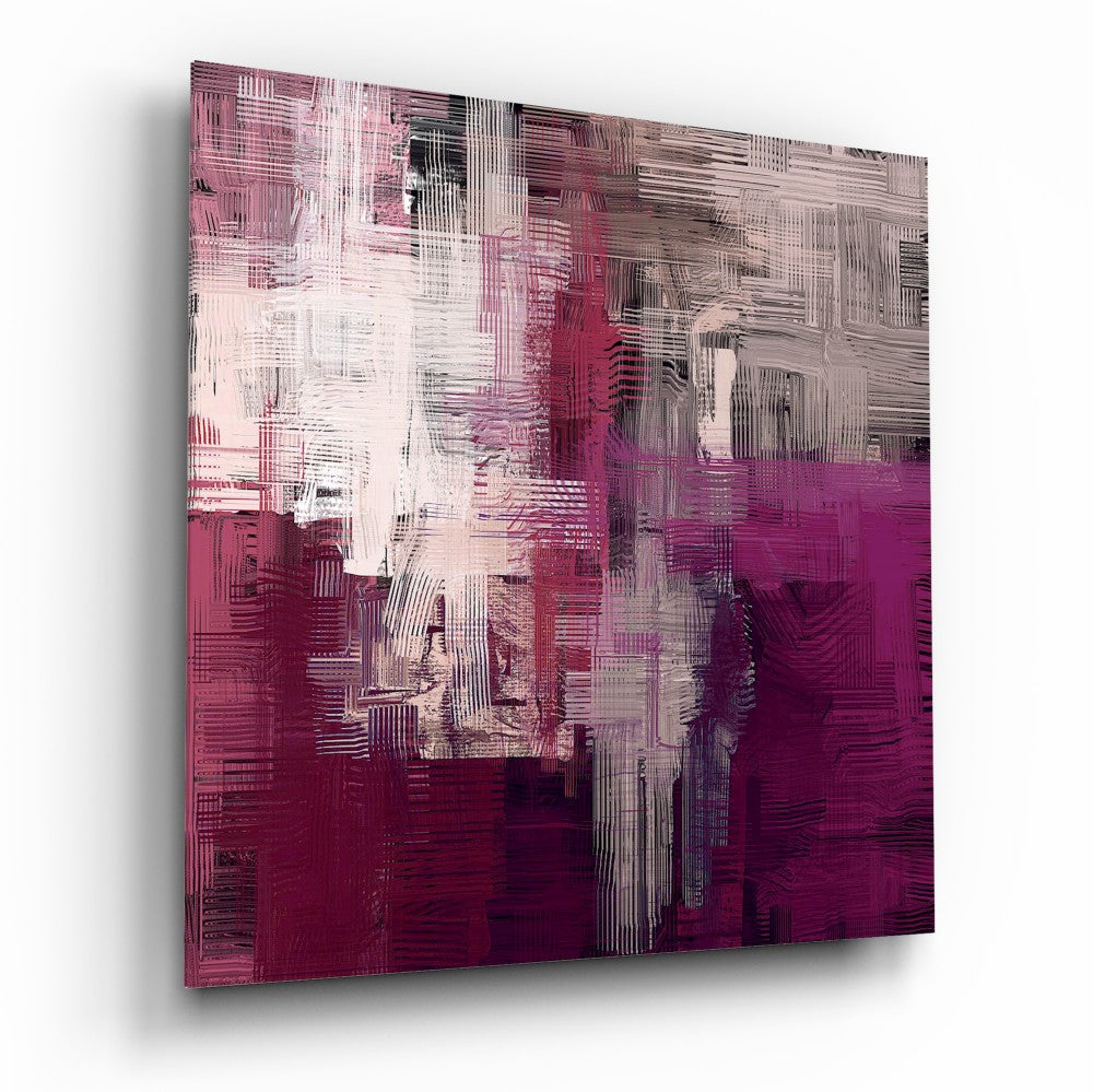 Purple Touch Glass Wall Art