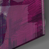 Purple Touch Glass Wall Art