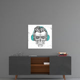 Skull - Always Music Glass Wall Art