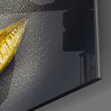 Yellow Lashes Glass Wall Art