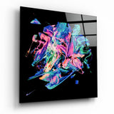 Dance of Colors Glass Wall Art