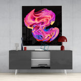 Dance of Colors Glass Wall Art