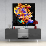 Dance of Colors Glass Wall Art