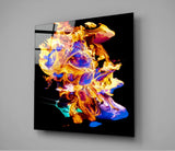 Dance of Colors Glass Wall Art