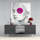 Pink Look Glass Wall Art