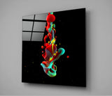 Dance of Colors Glass Wall Art