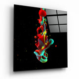 Dance of Colors Glass Wall Art