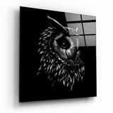 Owl Glass Wall Art