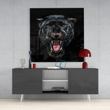 Jaguar Glass Wall Art