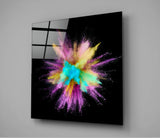 Color Explosion Glass Wall Art