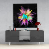 Color Explosion Glass Wall Art