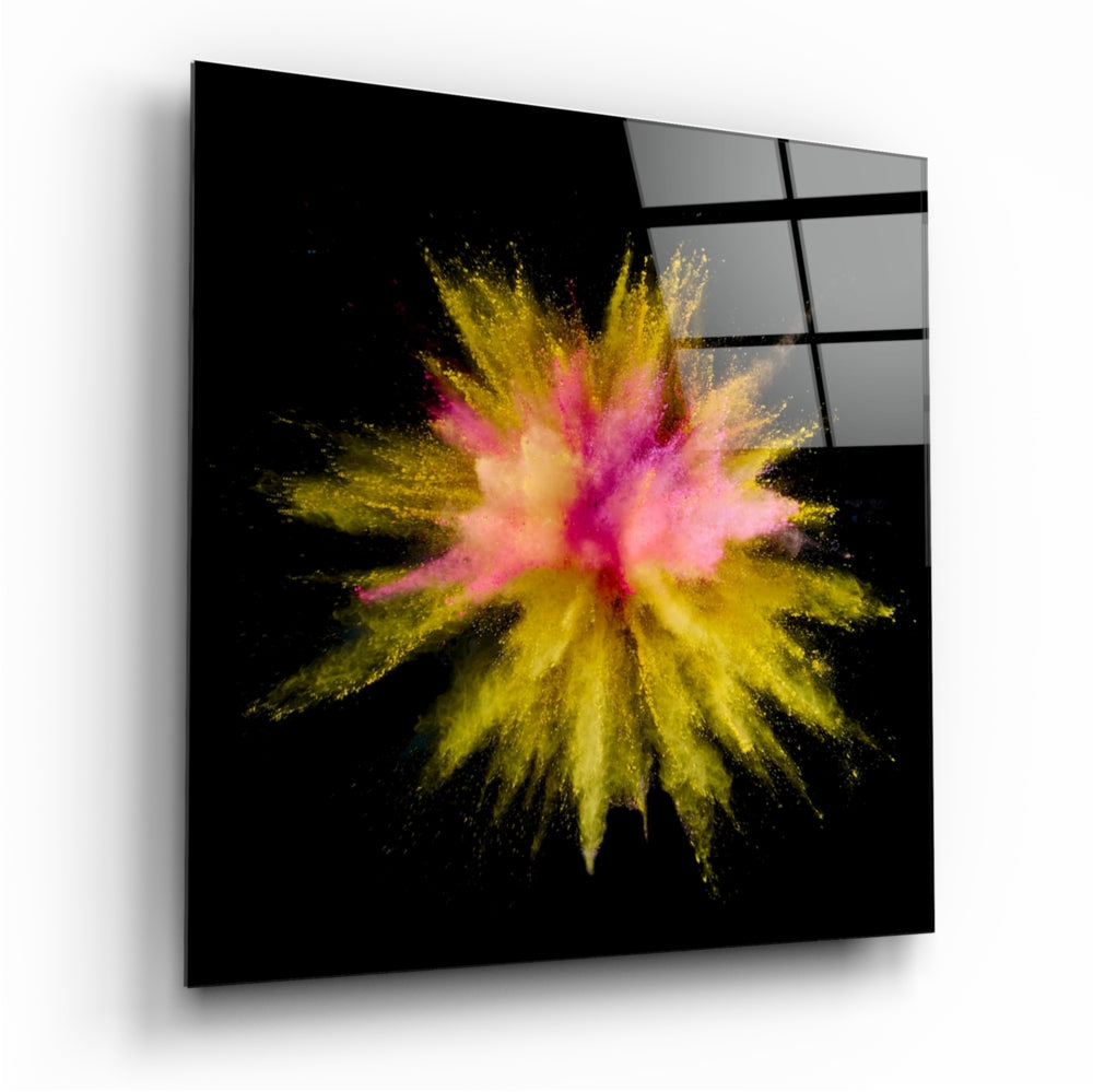 Color Explosion Glass Wall Art