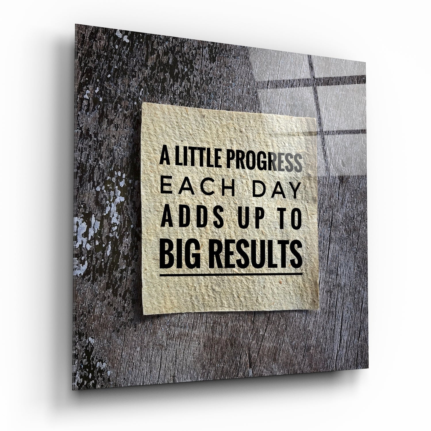 “Big Results” Glass Wall Art