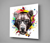 Bear Glass Wall Art