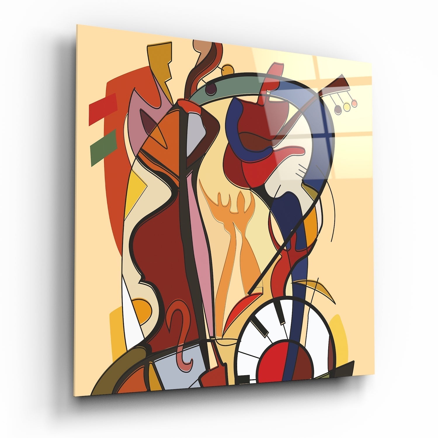 Alfred Gockel Wild Party Glass Wall Art | Insigne Art Design