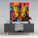 Butterfly Glass Wall Art | Insigne Art Design