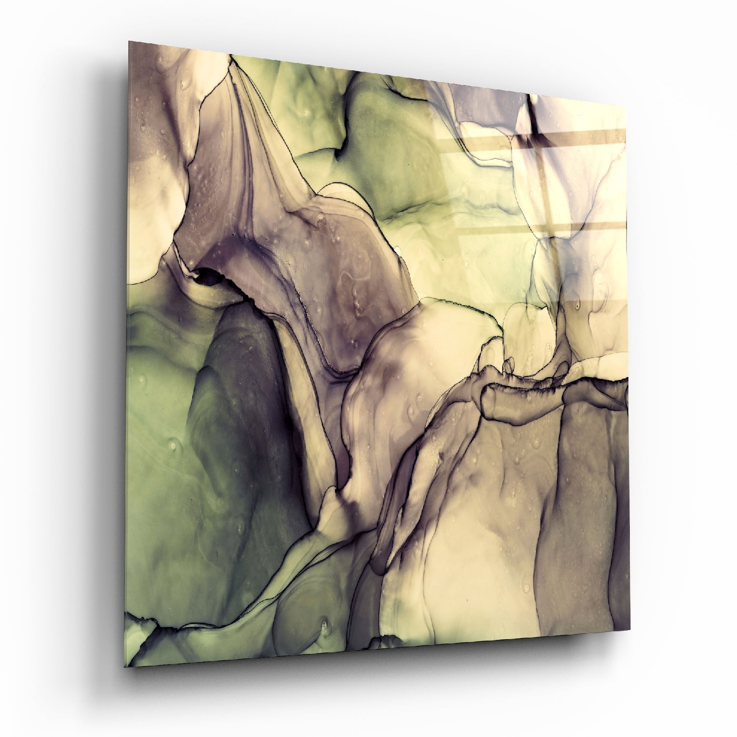 Colored Marble Glass Wall Art | Insigne Art Design