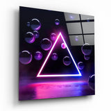 Triangle Glass Wall Art | Insigne Art Design