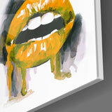 Colored Lips Glass Wall Art | Insigne Art Design