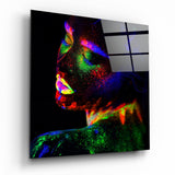 Neon Color Makeup Glass Wall Art | Insigne Art Design