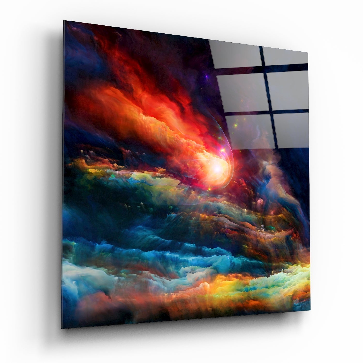 Colors of Space Glass Wall Art | Insigne Art Design