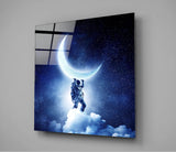 Moon Bearer Glass Wall Art | Insigne Art Design