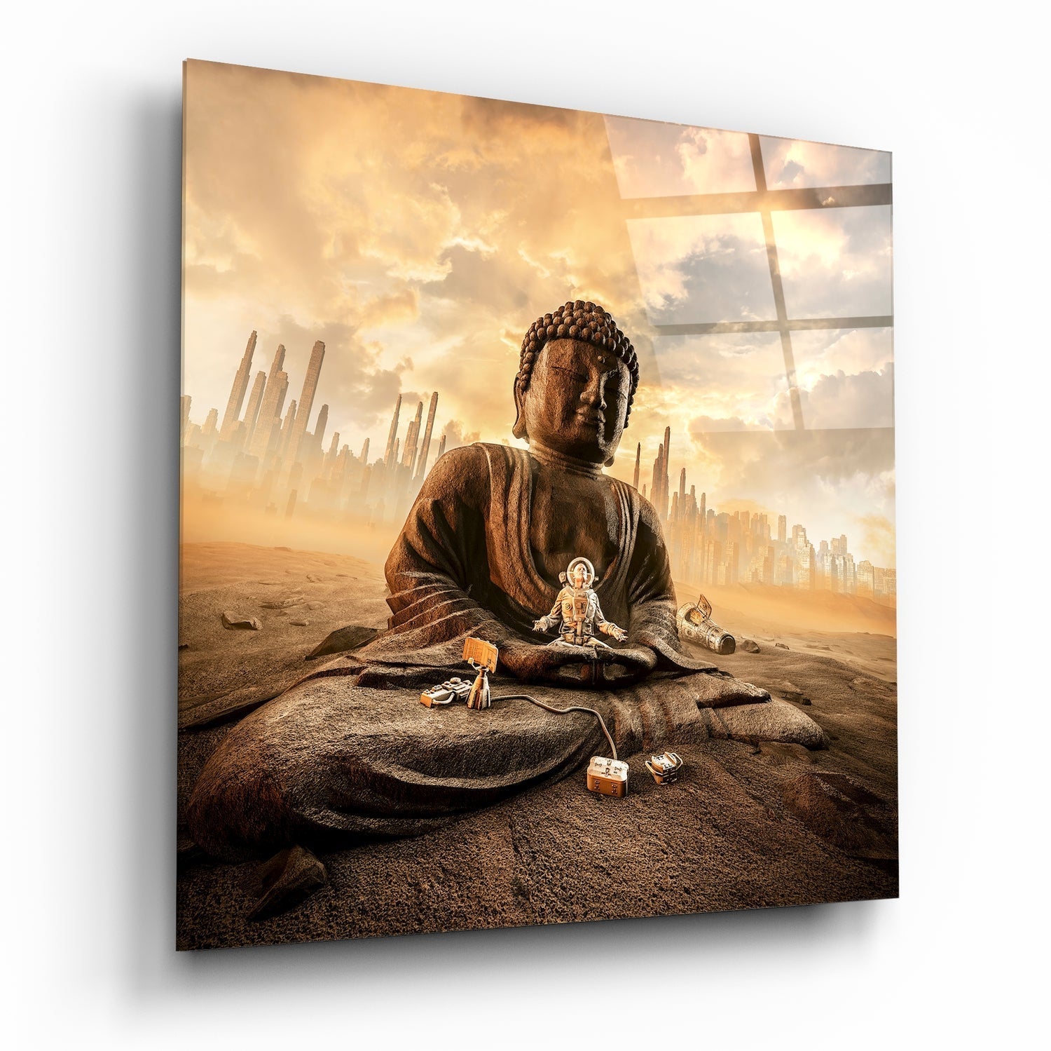 Buddha Glass Wall Art | Insigne Art Design