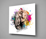 Elephant Glass Wall Art | Insigne Art Design