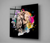 Elephant Glass Wall Art | Insigne Art Design