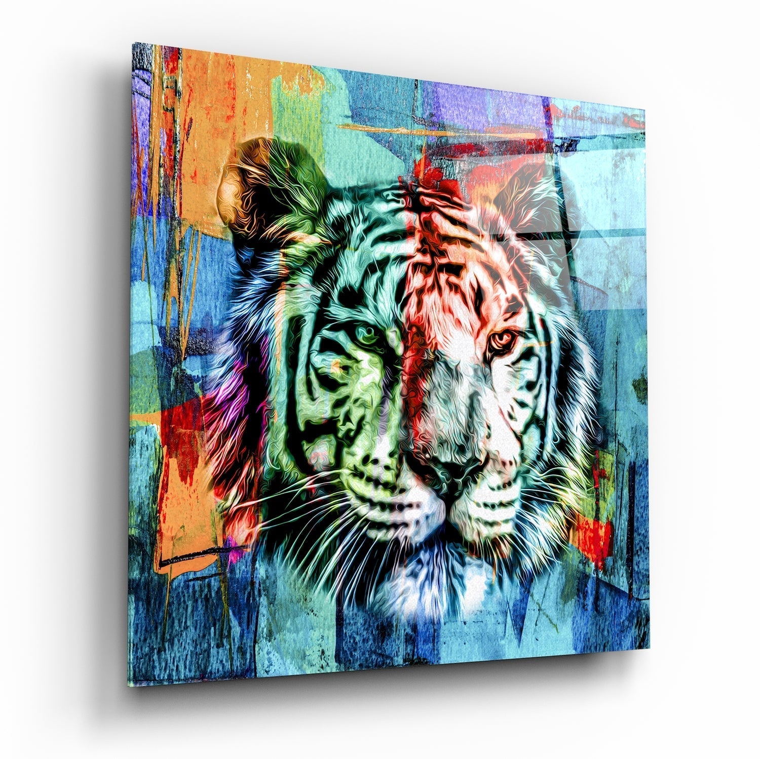 Tiger Glass Wall Art | Insigne Art Design