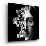 John Lennon  Glass Wall Art