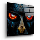 Anger in the Eyes Glass Wall Art  || Designers Collection