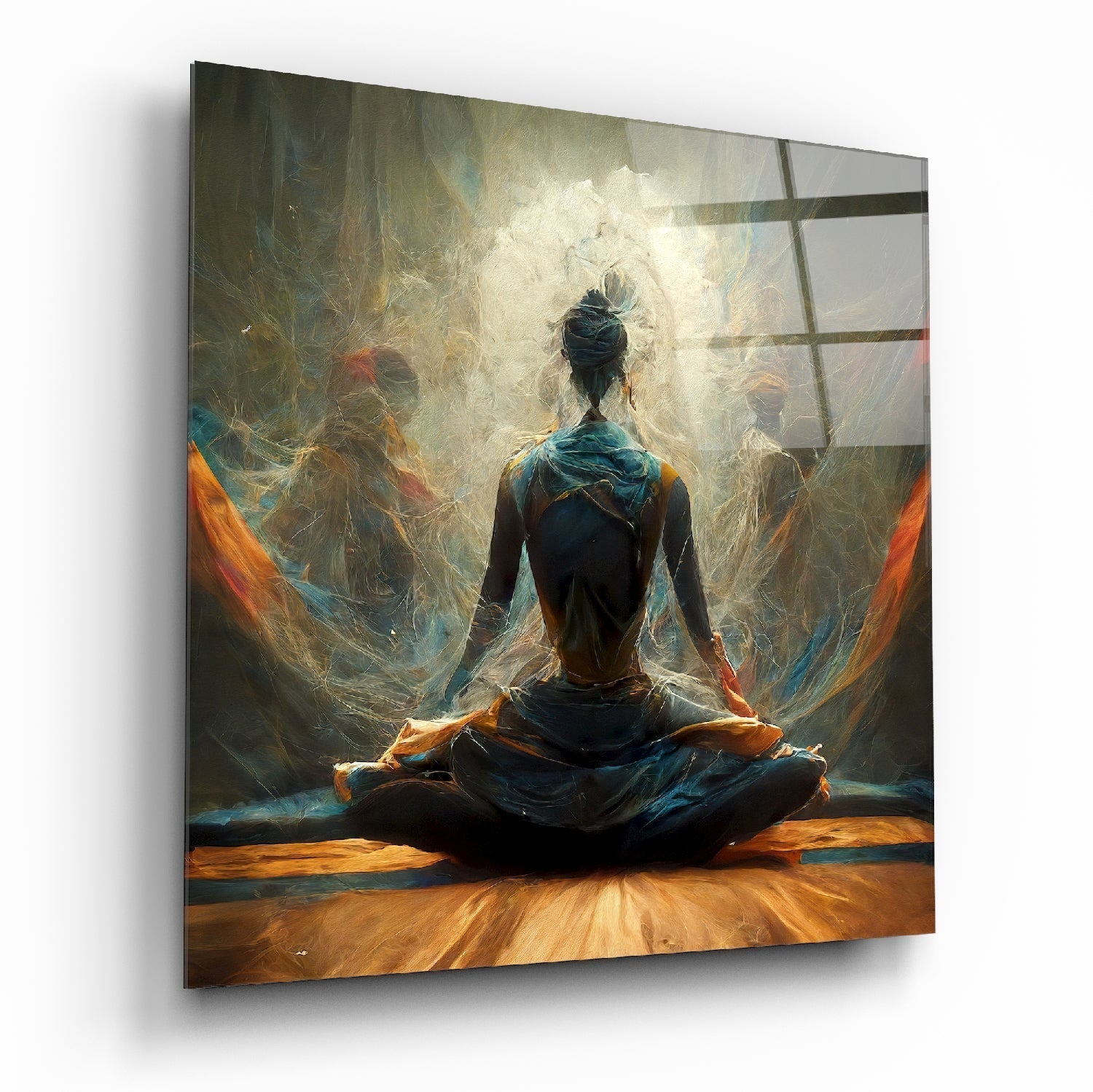 Meditation Glass Wall Art  || Designer Collection | Insigne Art Design