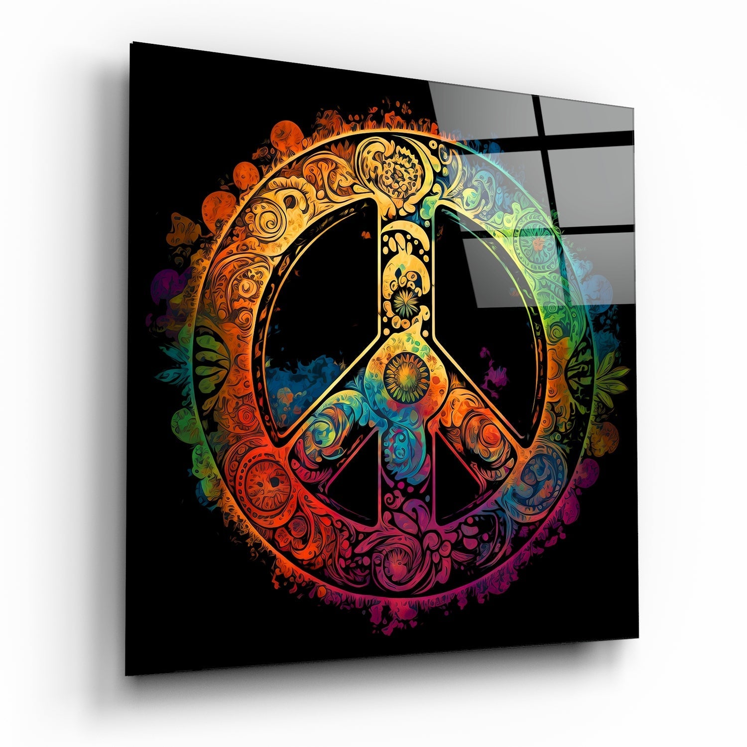 Peace Glass Wall Art  || Designer Collection | Insigne Art Design