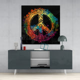 Peace Glass Wall Art  || Designer Collection | Insigne Art Design