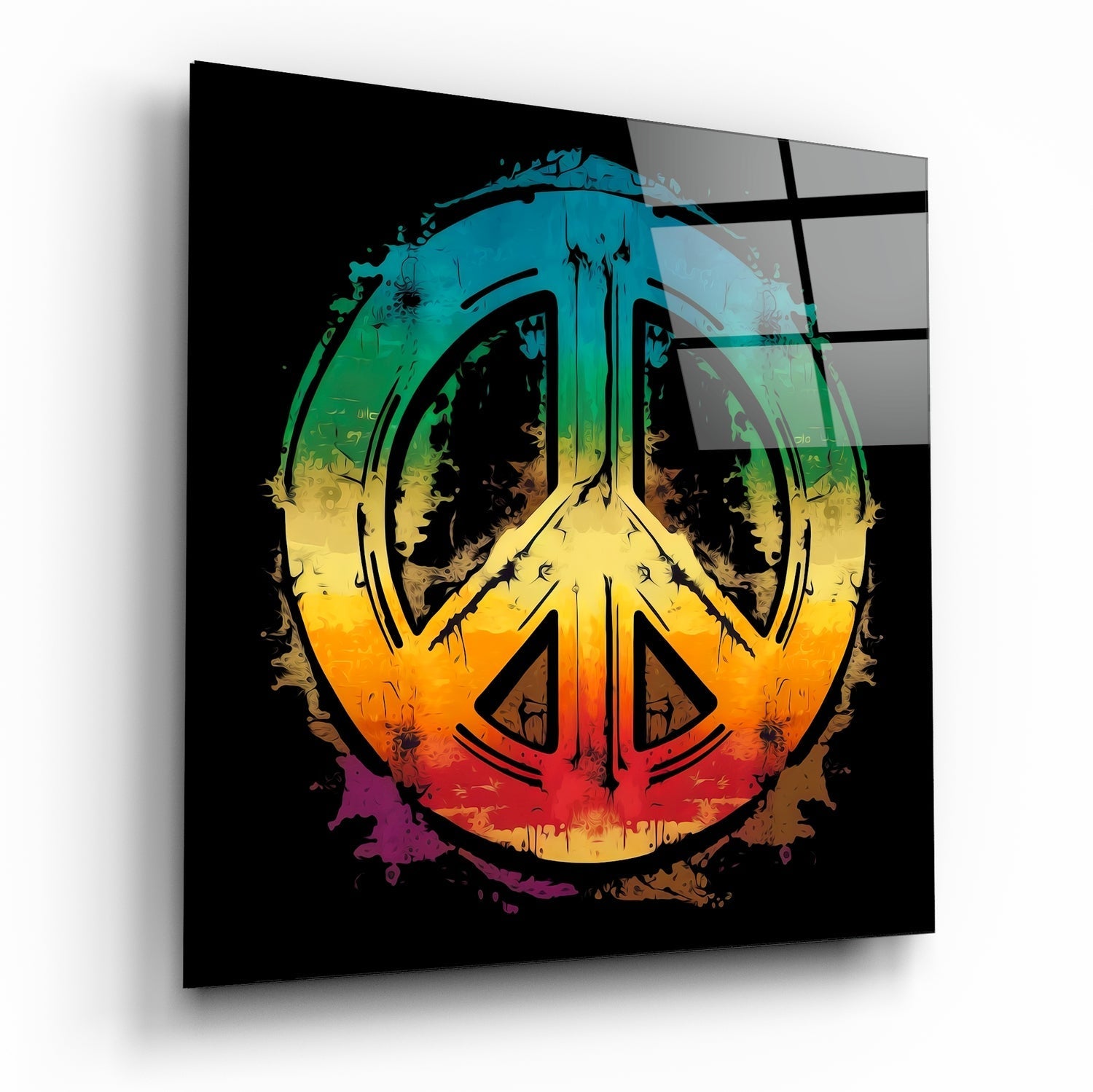 Peace Glass Wall Art  || Designer Collection | Insigne Art Design