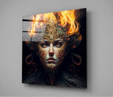 The Wrath of the Woman Glass Wall Art  || Designer Collection | Insigne Art Design