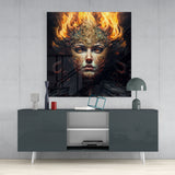 The Wrath of the Woman Glass Wall Art  || Designer Collection | Insigne Art Design